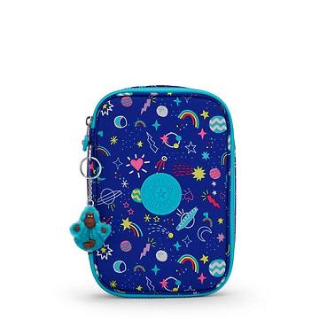 Kipling 100 Pens Printed Case Tassen Blauw | NL 1181DF